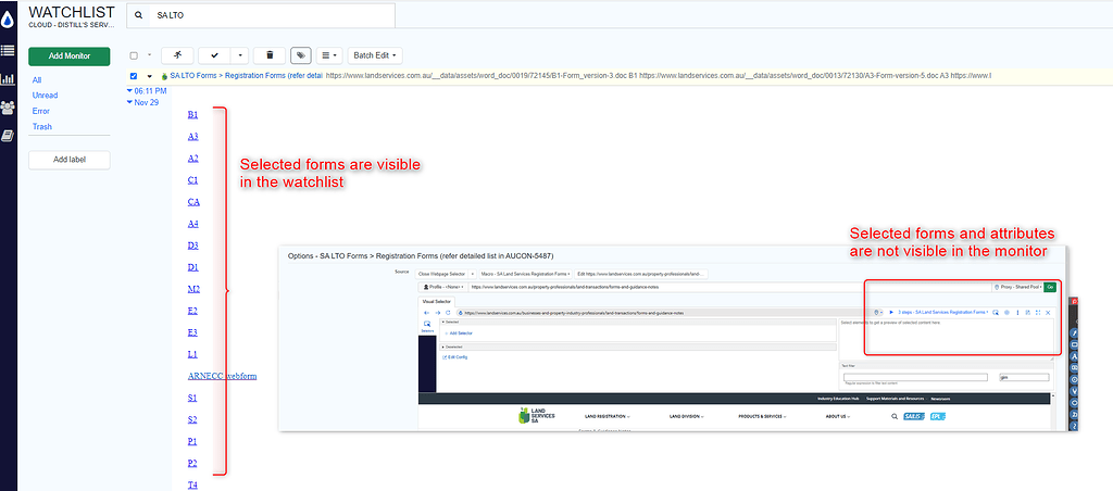 Why are the selected elements not visible in the monitor? - Help and ...